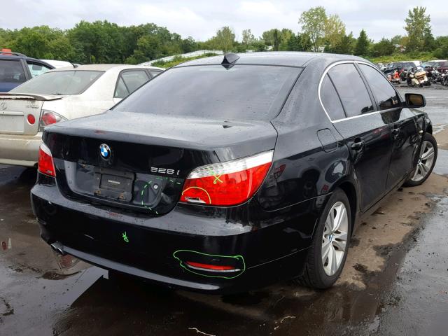 WBANV1C57AC156831 - 2010 BMW 528 XI BLACK photo 4