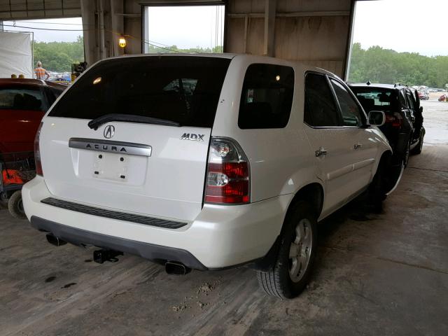 2HNYD18296H530291 - 2006 ACURA MDX WHITE photo 4