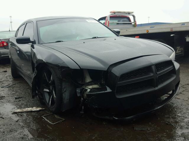 2B3CL1CT2BH600017 - 2011 DODGE CHARGER PO BLACK photo 1
