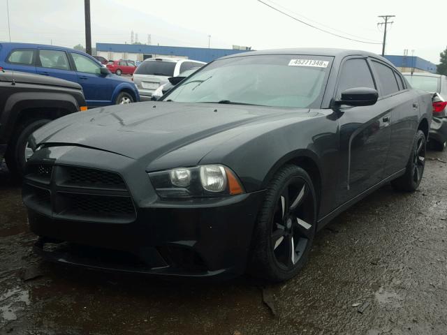 2B3CL1CT2BH600017 - 2011 DODGE CHARGER PO BLACK photo 2
