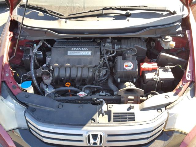 JHMZE2H59AS015024 - 2010 HONDA INSIGHT LX RED photo 7