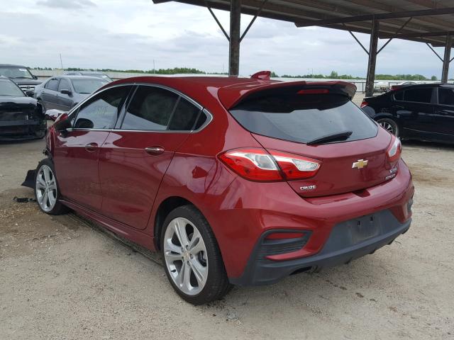 3G1BF6SM3HS528493 - 2017 CHEVROLET CRUZE PREM RED photo 3