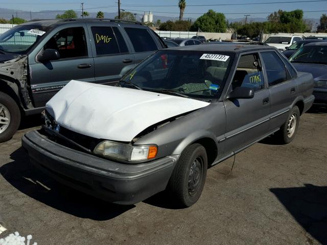 1Y1SK5465MZ066331 - 1991 CHEVROLET PRIZM GRAY photo 2