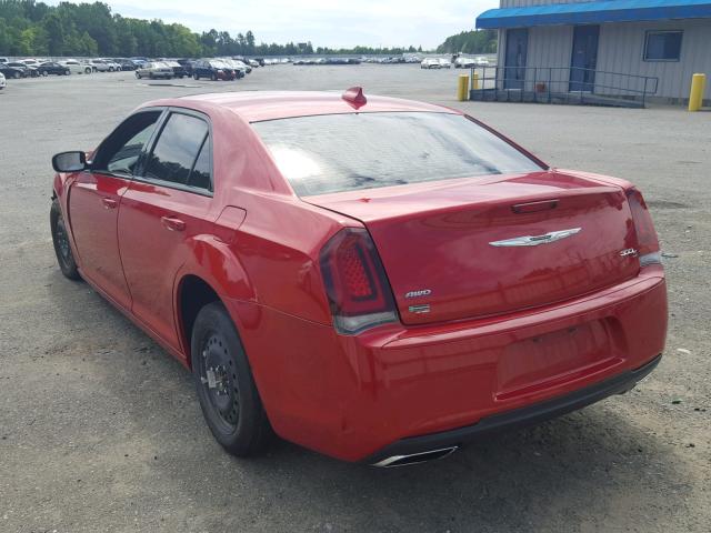 2C3CCAGGXGH270148 - 2016 CHRYSLER 300 S RED photo 3