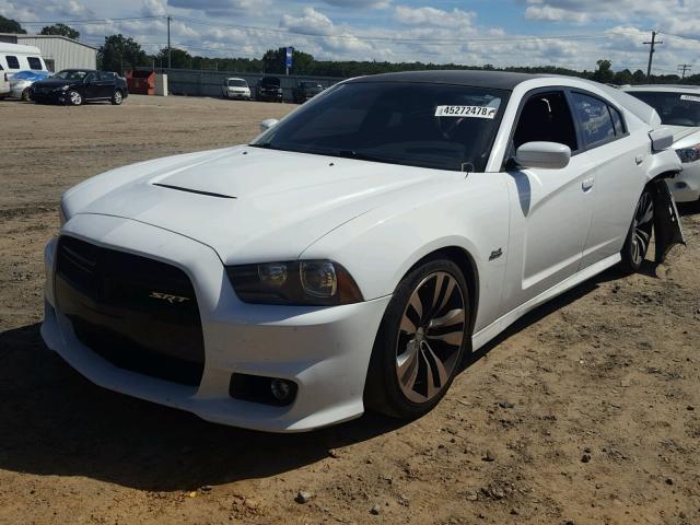 2C3CDXEJ2CH270167 - 2012 DODGE CHARGER SR WHITE photo 2