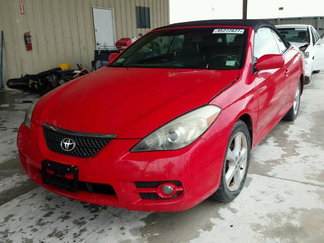 4T1FA38P37U130766 - 2007 TOYOTA CAMRY SOLA RED photo 2