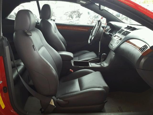 4T1FA38P37U130766 - 2007 TOYOTA CAMRY SOLA RED photo 5