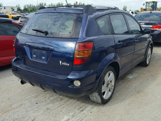 5Y2SL64883Z445282 - 2003 PONTIAC VIBE BLUE photo 4