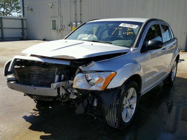 1B3CB3HA9BD153950 - 2011 DODGE CALIBER MA SILVER photo 2