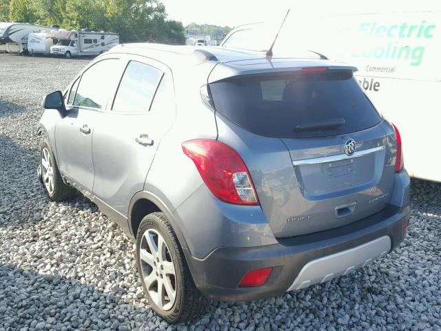 KL4CJBSB0EB644897 - 2014 BUICK ENCORE CON GRAY photo 3