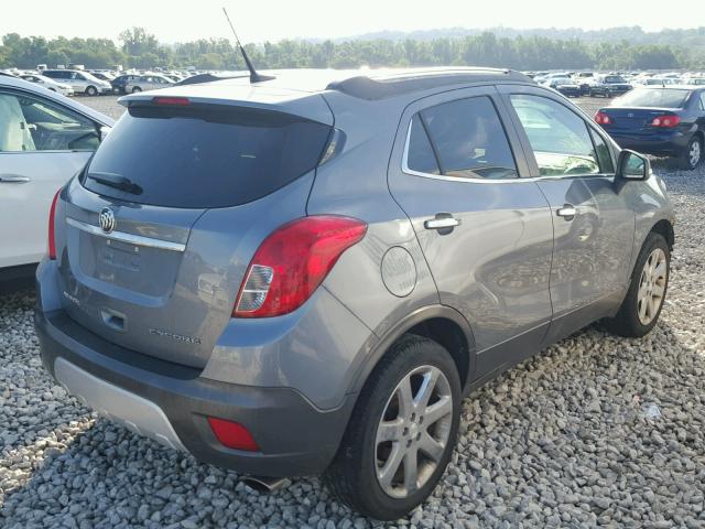 KL4CJBSB0EB644897 - 2014 BUICK ENCORE CON GRAY photo 4