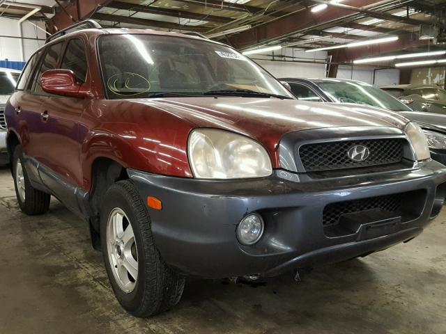 KM8SC73D83U356437 - 2003 HYUNDAI SANTA FE G RED photo 1