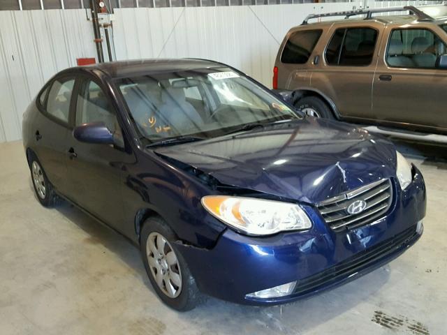 KMHDU46D68U283821 - 2008 HYUNDAI ELANTRA BLUE photo 1