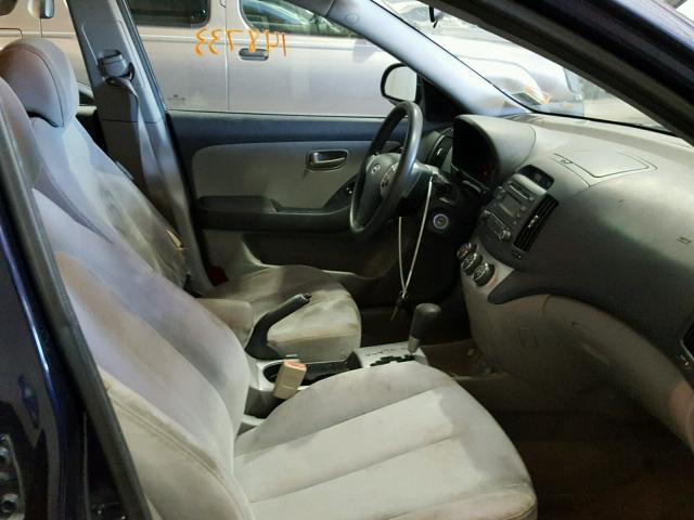 KMHDU46D68U283821 - 2008 HYUNDAI ELANTRA BLUE photo 5