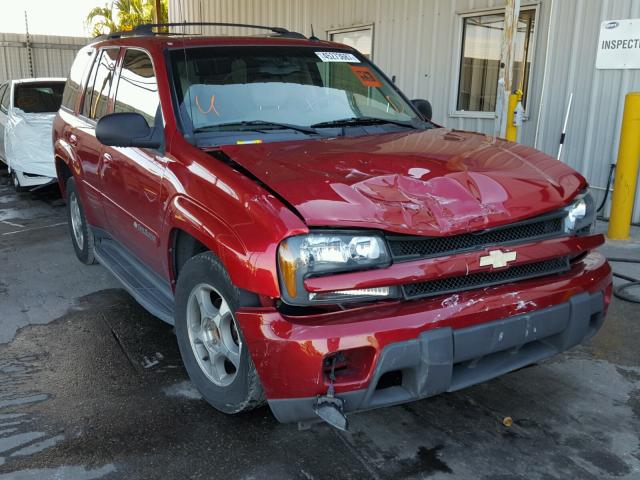 1GNDS13SX42208015 - 2004 CHEVROLET TRAILBLAZE RED photo 1