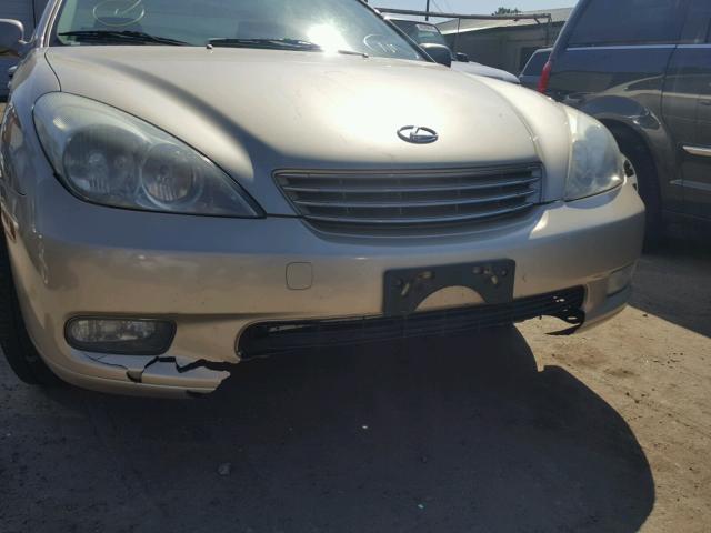 JTHBA30G845009606 - 2004 LEXUS ES 330 GOLD photo 9