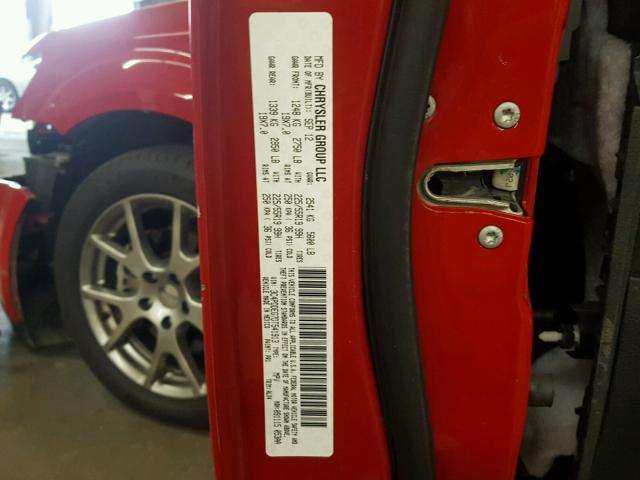 3C4PDDEG7DT541913 - 2013 DODGE JOURNEY R/ RED photo 10