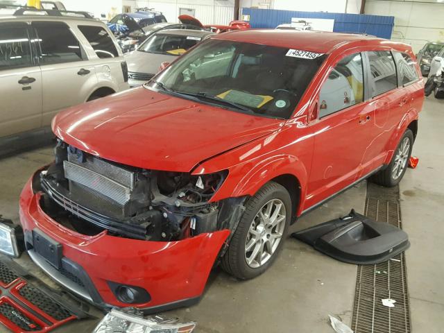 3C4PDDEG7DT541913 - 2013 DODGE JOURNEY R/ RED photo 2