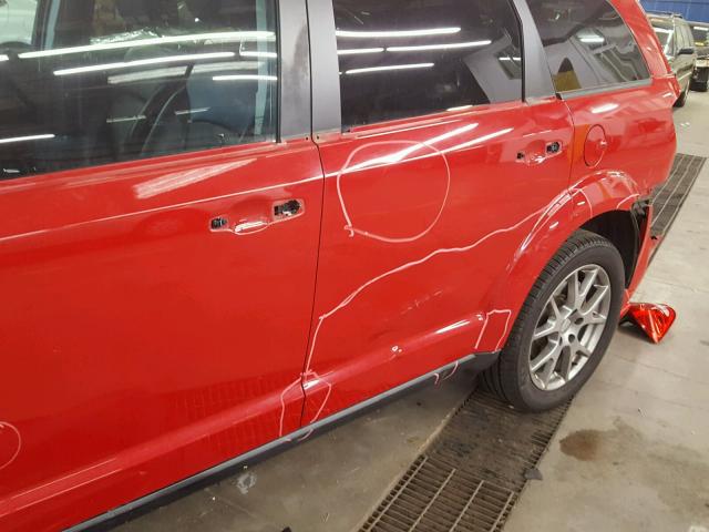 3C4PDDEG7DT541913 - 2013 DODGE JOURNEY R/ RED photo 9