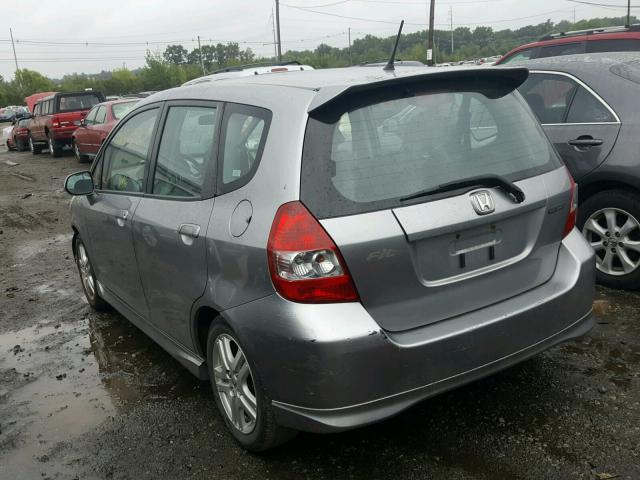 JHMGD37617S051163 - 2007 HONDA FIT S 灰色 照片 3
