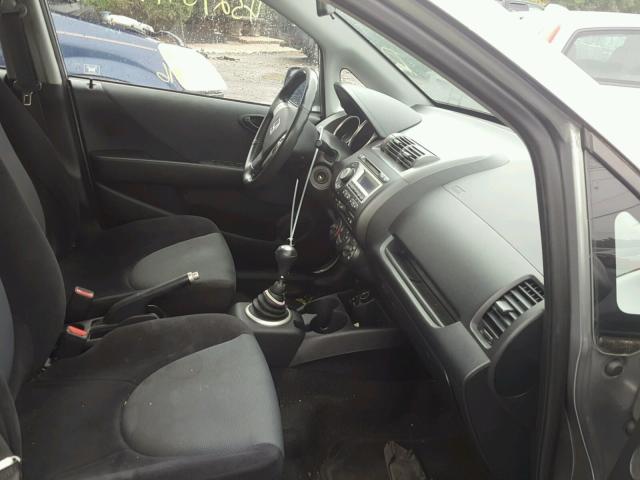 JHMGD37617S051163 - 2007 HONDA FIT S 灰色 照片 5