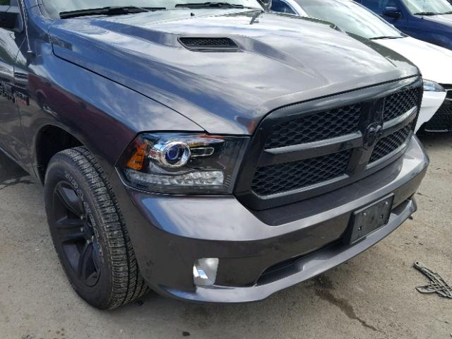 1C6RR7UT9HS754614 - 2017 RAM 1500 SPORT GRAY photo 9