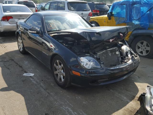 WDBKK49F21F217306 - 2001 MERCEDES-BENZ SLK 230 KO BLACK photo 1