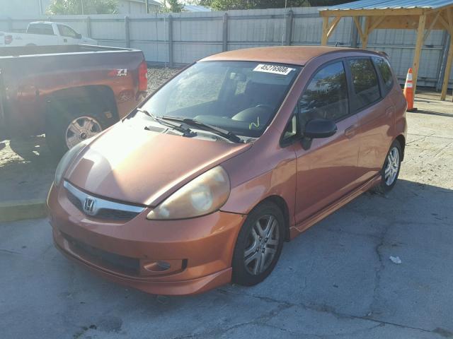 JHMGD38677S043504 - 2007 HONDA FIT S 橙色 照片 2