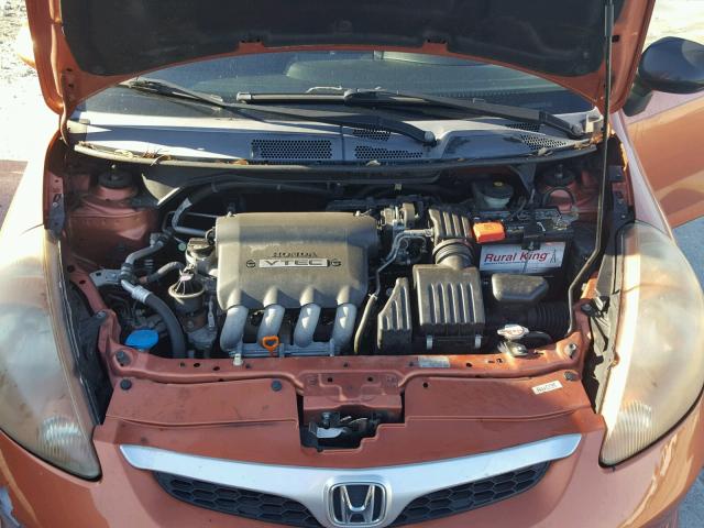 JHMGD38677S043504 - 2007 HONDA FIT S 橙色 照片 7
