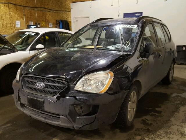 KNAFG525X77061737 - 2007 KIA RONDO BASE BLACK photo 2