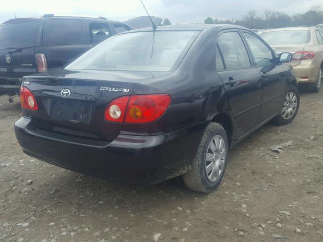 JTDBR32E530039888 - 2003 TOYOTA COROLLA CE BLACK photo 4