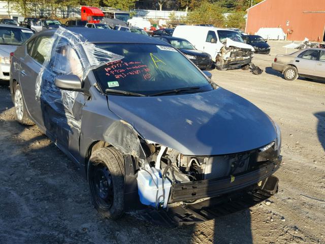 3N1AB7AP8EY337387 - 2014 NISSAN SENTRA S GRAY photo 1