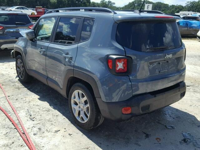 ZACCJABB6HPG29198 - 2017 JEEP RENEGADE L BLUE photo 3