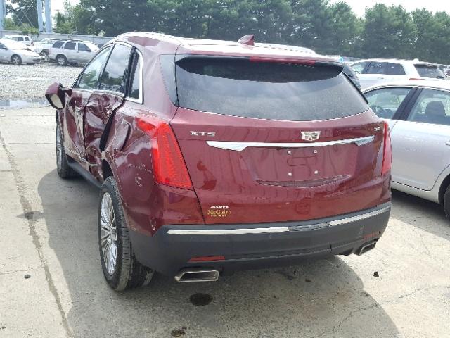 1GYKNDRS4JZ241833 - 2018 CADILLAC XT5 LUXURY RED photo 3