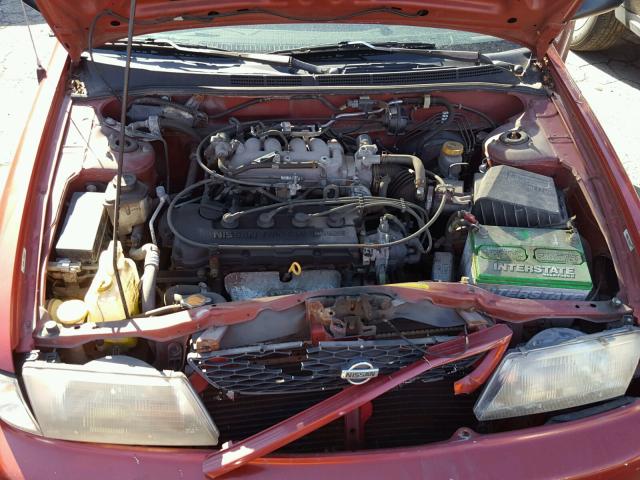 1N4AB41D0WC762376 - 1998 NISSAN SENTRA E BURGUNDY photo 7