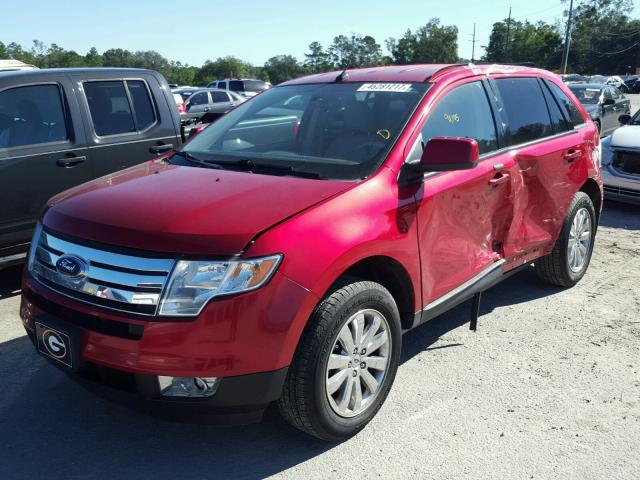 2FMDK3JC6ABB20211 - 2010 FORD EDGE SEL RED photo 2