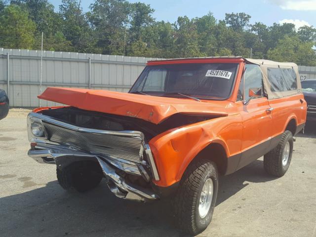 KE181S622041 - 1971 CHEVROLET BLAZER K10 ORANGE photo 2