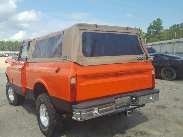 KE181S622041 - 1971 CHEVROLET BLAZER K10 ORANGE photo 3