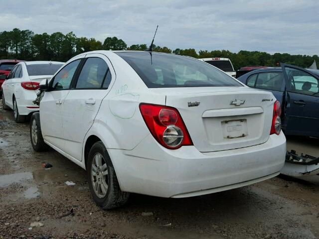 1G1JB5SH9C4174203 - 2012 CHEVROLET SONIC LS WHITE photo 3