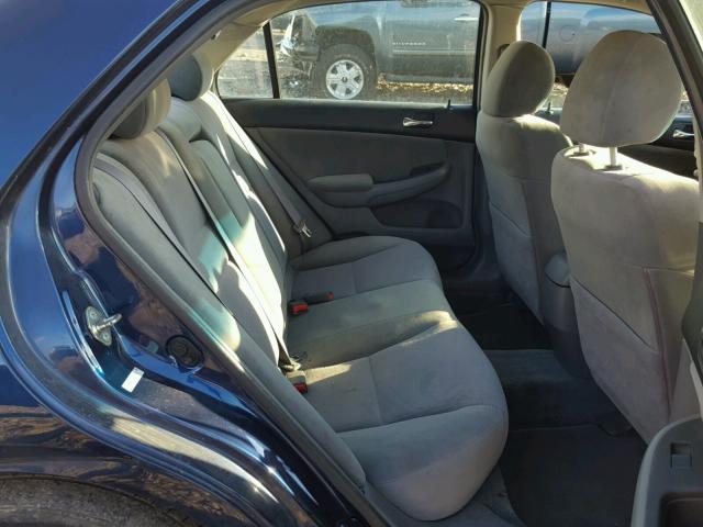 1HGCM56374A115356 - 2004 HONDA ACCORD LX BLUE photo 6