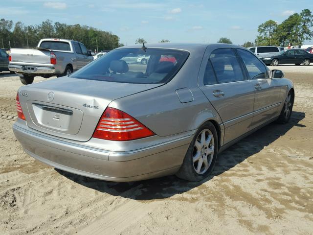 WDBNG83J06A471538 - 2006 MERCEDES-BENZ S 430 4MAT TAN photo 4