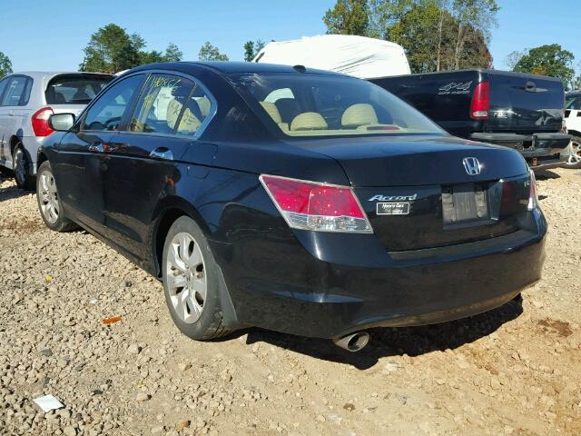 1HGCP36809A031703 - 2009 HONDA ACCORD EXL BLACK photo 3