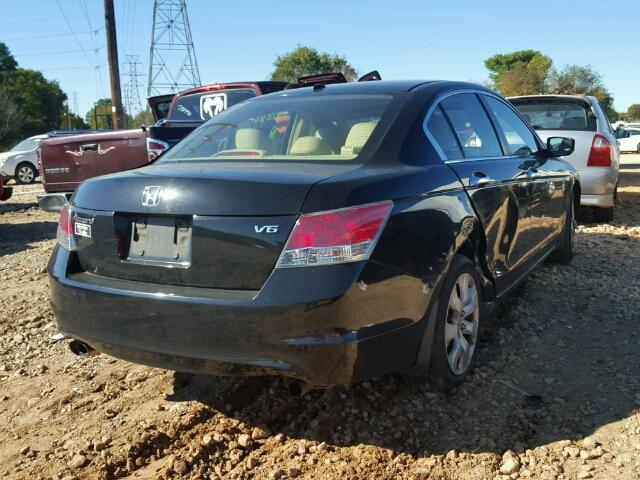 1HGCP36809A031703 - 2009 HONDA ACCORD EXL BLACK photo 4