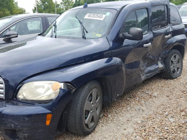 3GNDA13D77S630756 - 2007 CHEVROLET HHR LS ლურჯი ფოტო 9