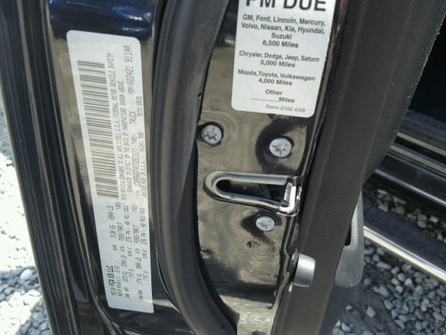 1C6RR6GT4GS262271 - 2016 RAM 1500 SLT BLACK photo 10