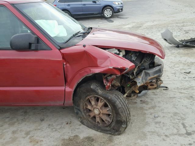 1GTDT13W92K197398 - 2002 GMC SONOMA MAROON photo 9