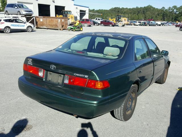 4T1BG22K81U806706 - 2001 TOYOTA CAMRY CE GREEN photo 4