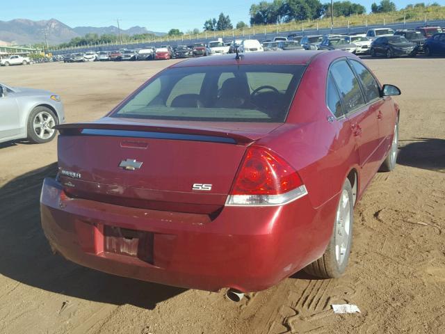 2G1WD58C379215312 - 2007 CHEVROLET IMPALA SUP 红色 照片 4