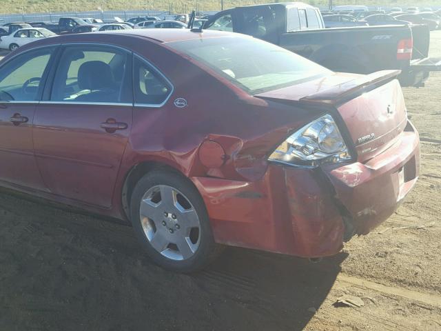 2G1WD58C379215312 - 2007 CHEVROLET IMPALA SUP 红色 照片 9
