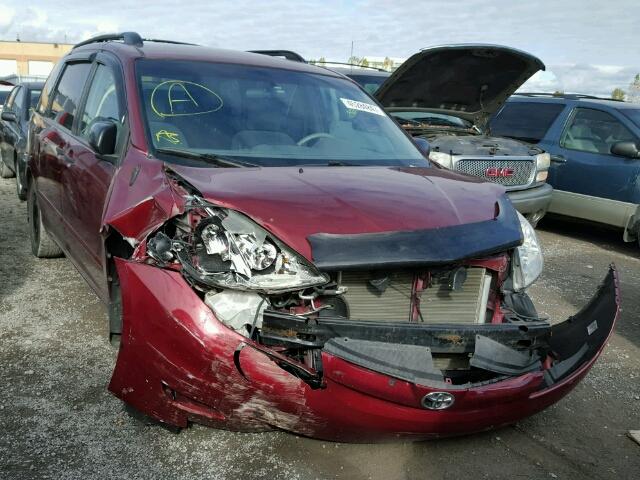 5TDZA29C16S567241 - 2006 TOYOTA SIENNA CE MAROON photo 1